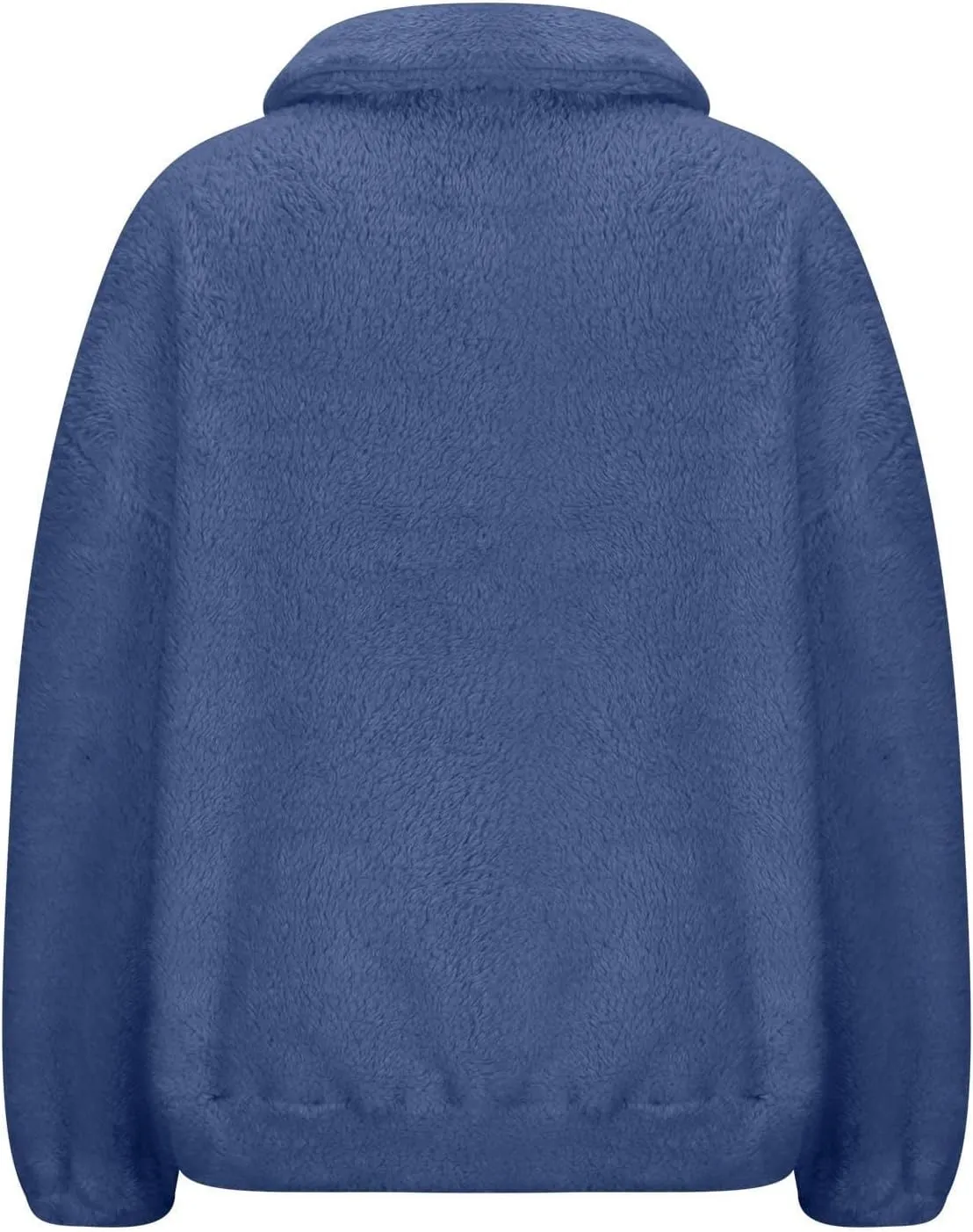 1/4 Zip Sherpa Pullover Womens Fuzzy Fleece Half Zip Pullover Oversized Zip Up Hoodie Quarter Zip Cropped Sweatshirt