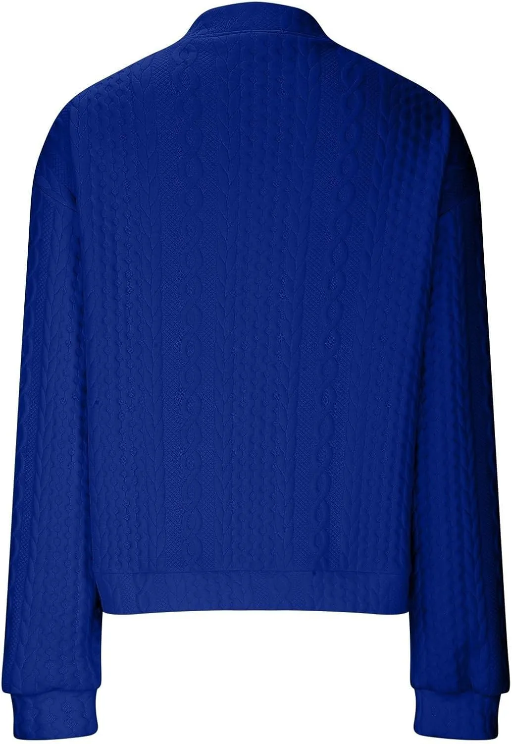 2024 Womens Short Winter Coats Dressy Casual Full Zip Up Petite Jackets Trendy Fashion Jacquard Sweater Cardigan Plus Size