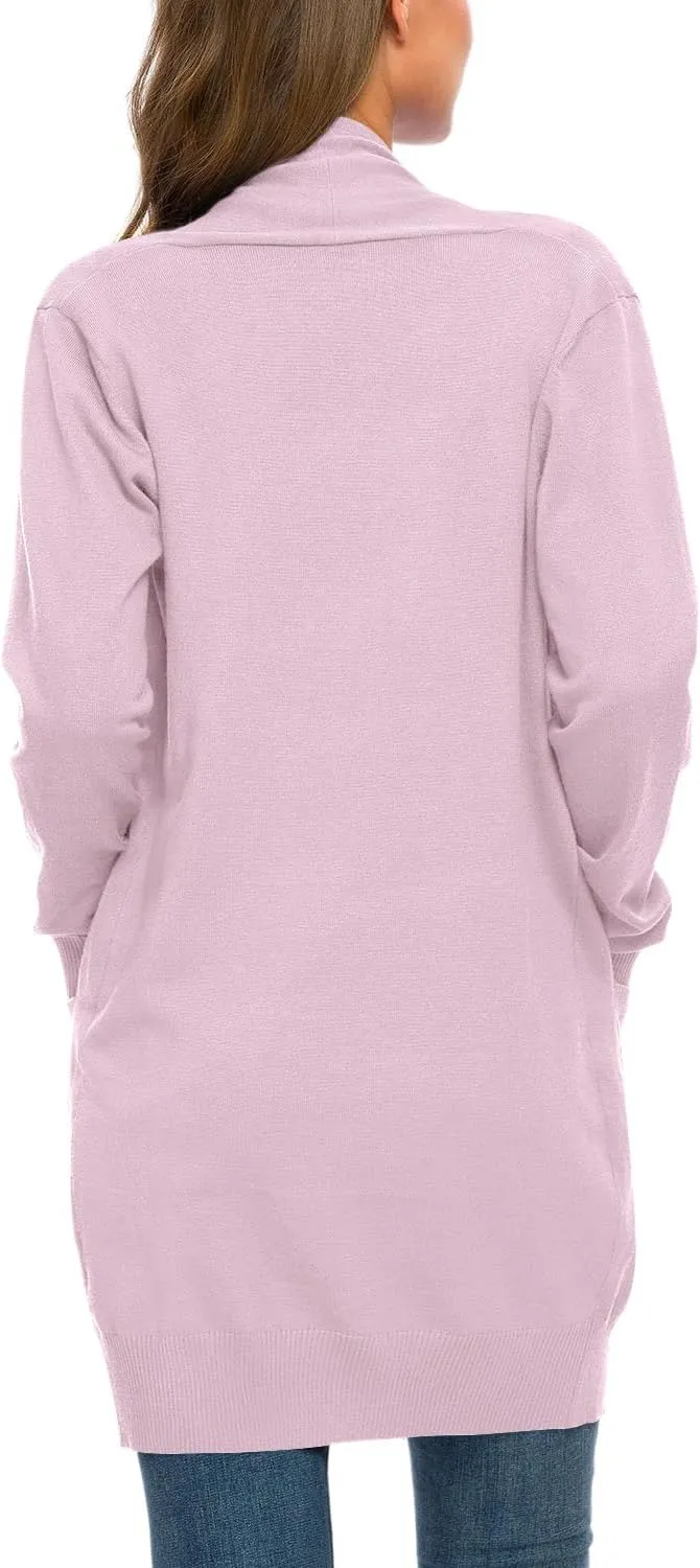 Anymiss Womens Lightweight Cardigan Sweaters Knit Kimono Oversized Soft Jackets with Pockets S-3X
