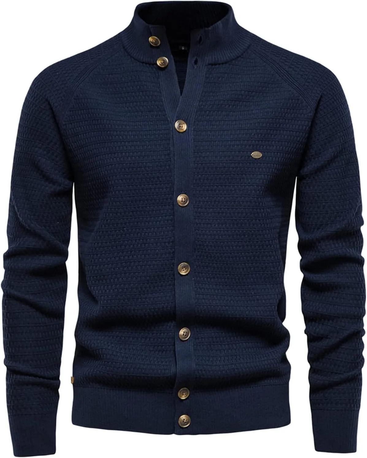 Business Sweaters for Men Button Down Cardigan Sweater Cable Knit Cardigan Coat Long Sleeve Shirts Winter Warm Tops