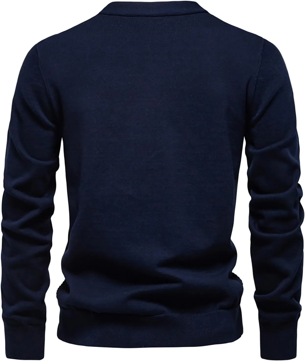 Button Down Cardigan Sweater Men Vintage Knit Sweater Slim Fit Long Sleeve Sweater Fall and Winter Sweaters