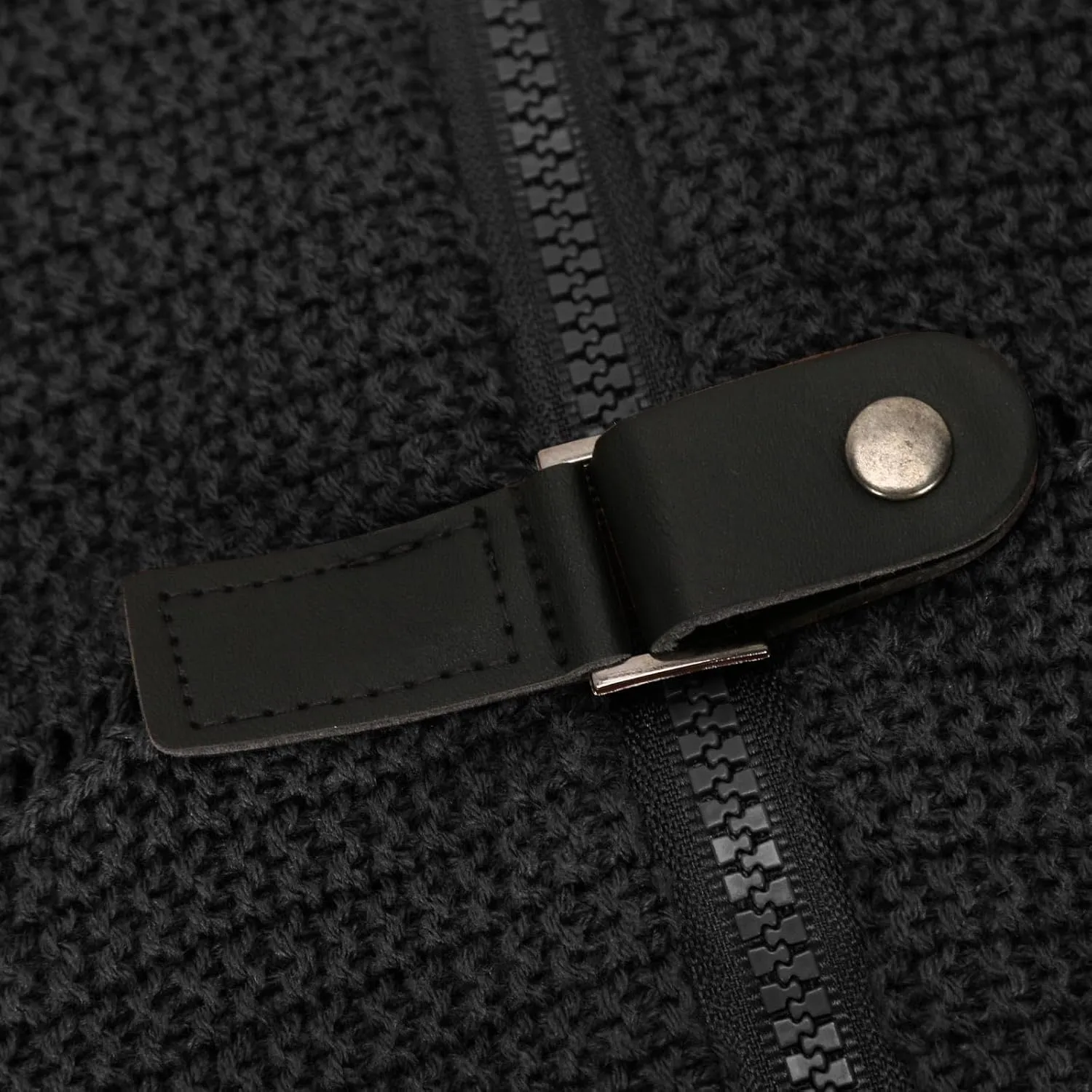 Cable Chunky Knit Cardigans Men's Turtleneck Cable Knitted Zip Button Front Long Sleeve Cardigan Slim Fit Sweater