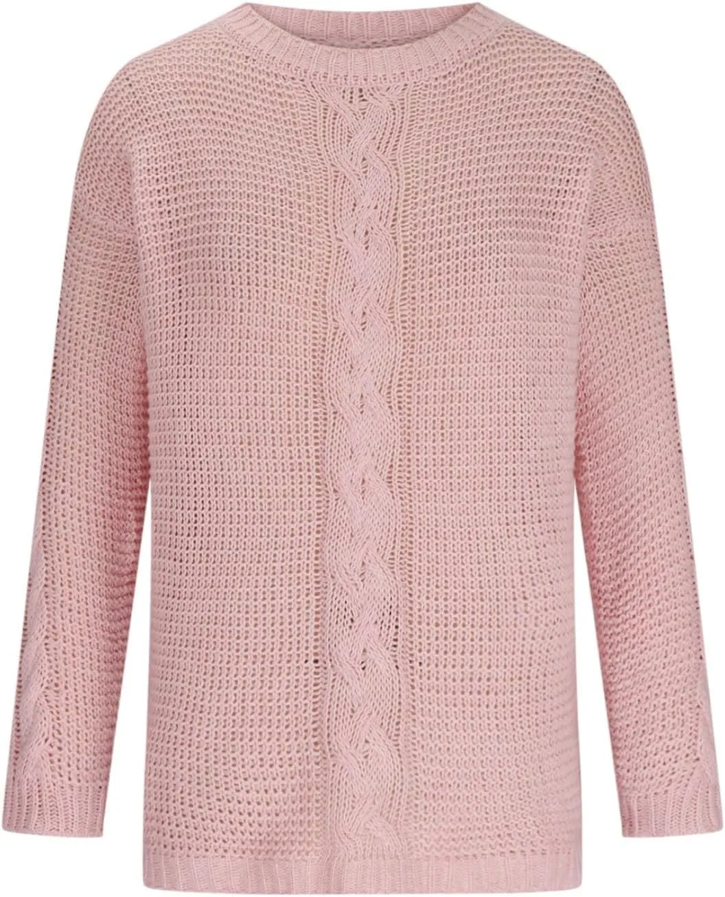 Cable Knit Sweater Women Cozy Plus Size Chunky Pullover Sweaters Ladies Soft Long Sleeve Knitted Winter Sweater