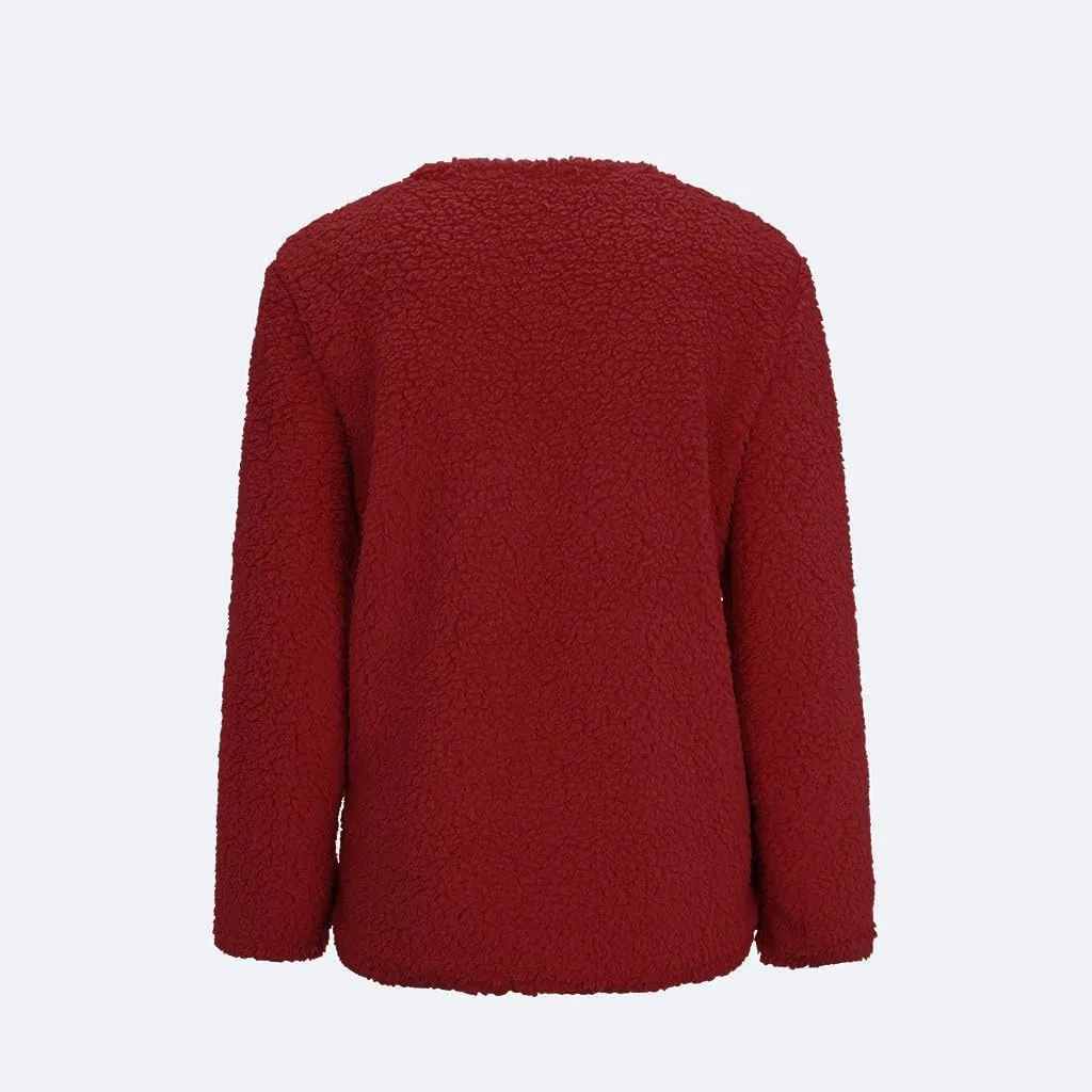 Cardigan Sweater For Women Long Sleeve Open Front Oversized Jackets Chunky Knit Sweaters Button Fall Coat With Pocket