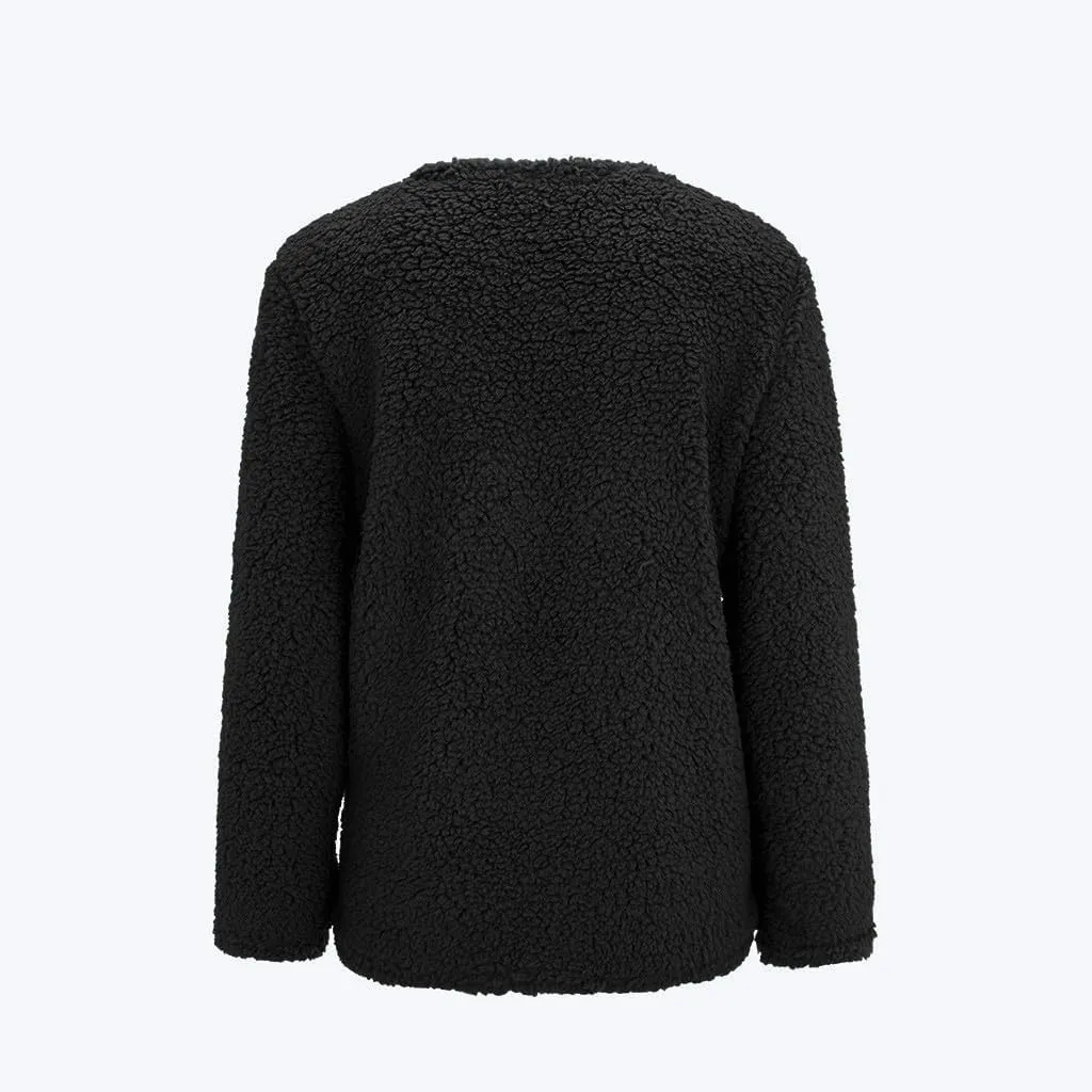 Cardigan Sweater For Women Long Sleeve Open Front Oversized Jackets Chunky Knit Sweaters Button Fall Coat With Pocket