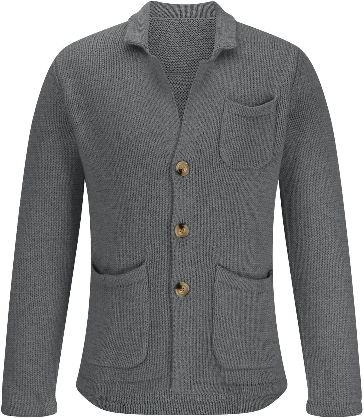 Cardigan Sweaters for Men Business Cardigans Button Down Fllece Shirts Long Sleeve Warm Tops Fall Trendy Sweaters