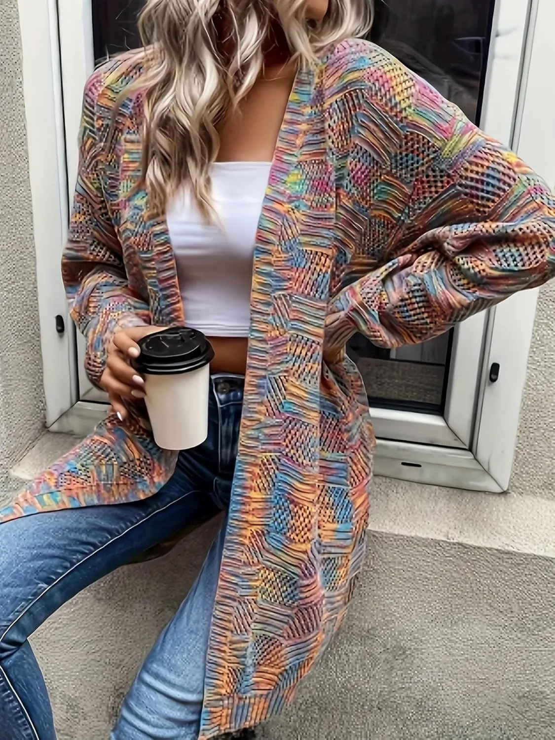 Cardigan Sweaters for Women Long Sleeve Soft Long Lightweight Knitted Top