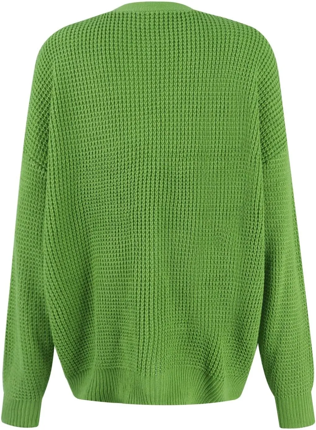 Cardigan Sweaters for Women Open Front Button Down Long Sleeve Knit Jacket Loose Fit Lightweight V Neck Outwear Coats