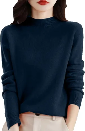 Cashmere Sweaters for Women Long Sleeve Trendy 2025 Fall Knitted Pullover Soft Warm Sweater Tops