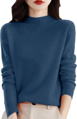 Cashmere Sweaters for Women Long Sleeve Trendy 2025 Fall Knitted Pullover Soft Warm Sweater Tops