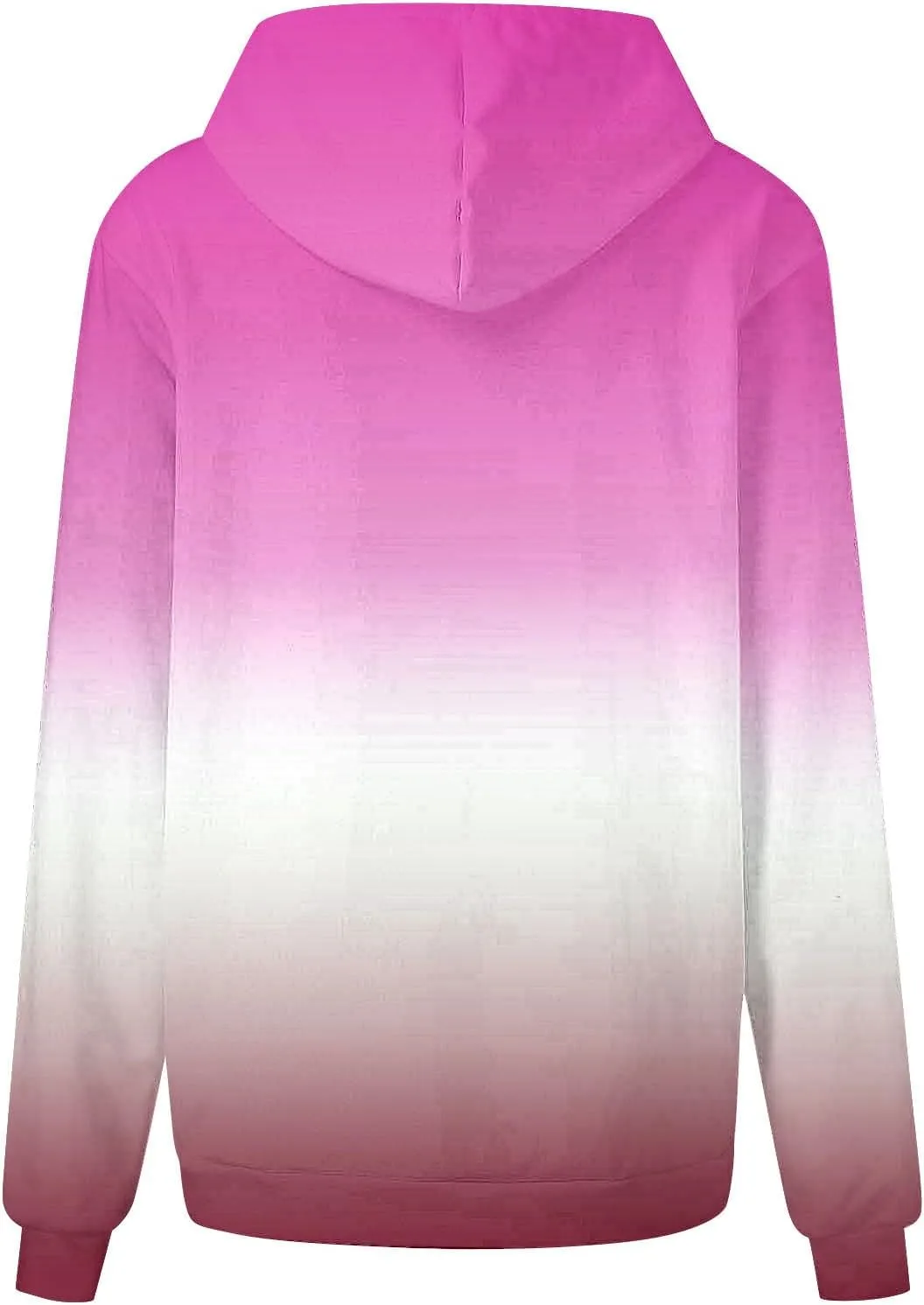 Casual Womens Tie Dye Fleece Hoodies Classic Neon Gradient Sweatshirts Loose Oversized Drawstring Pullover Tops