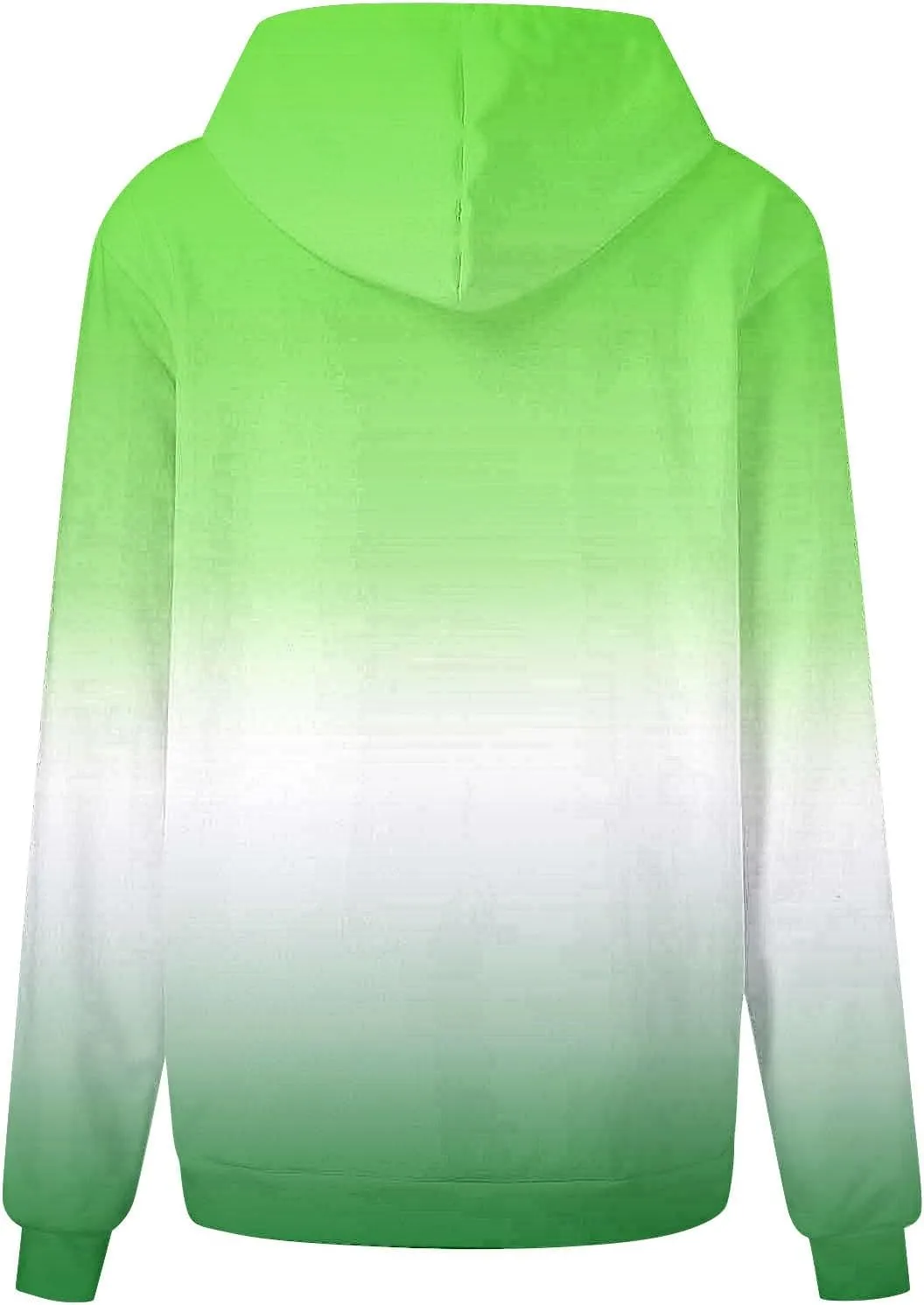 Casual Womens Tie Dye Fleece Hoodies Classic Neon Gradient Sweatshirts Loose Oversized Drawstring Pullover Tops