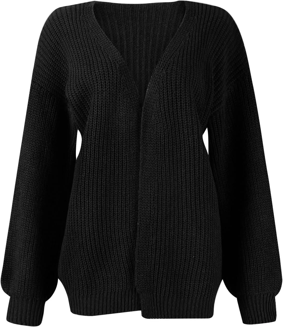 Chunky Cardigan Sweaters for Women Casual Comfy Open Front Long Cardigan Loose Fit Winter Warm Oversized Sweaters