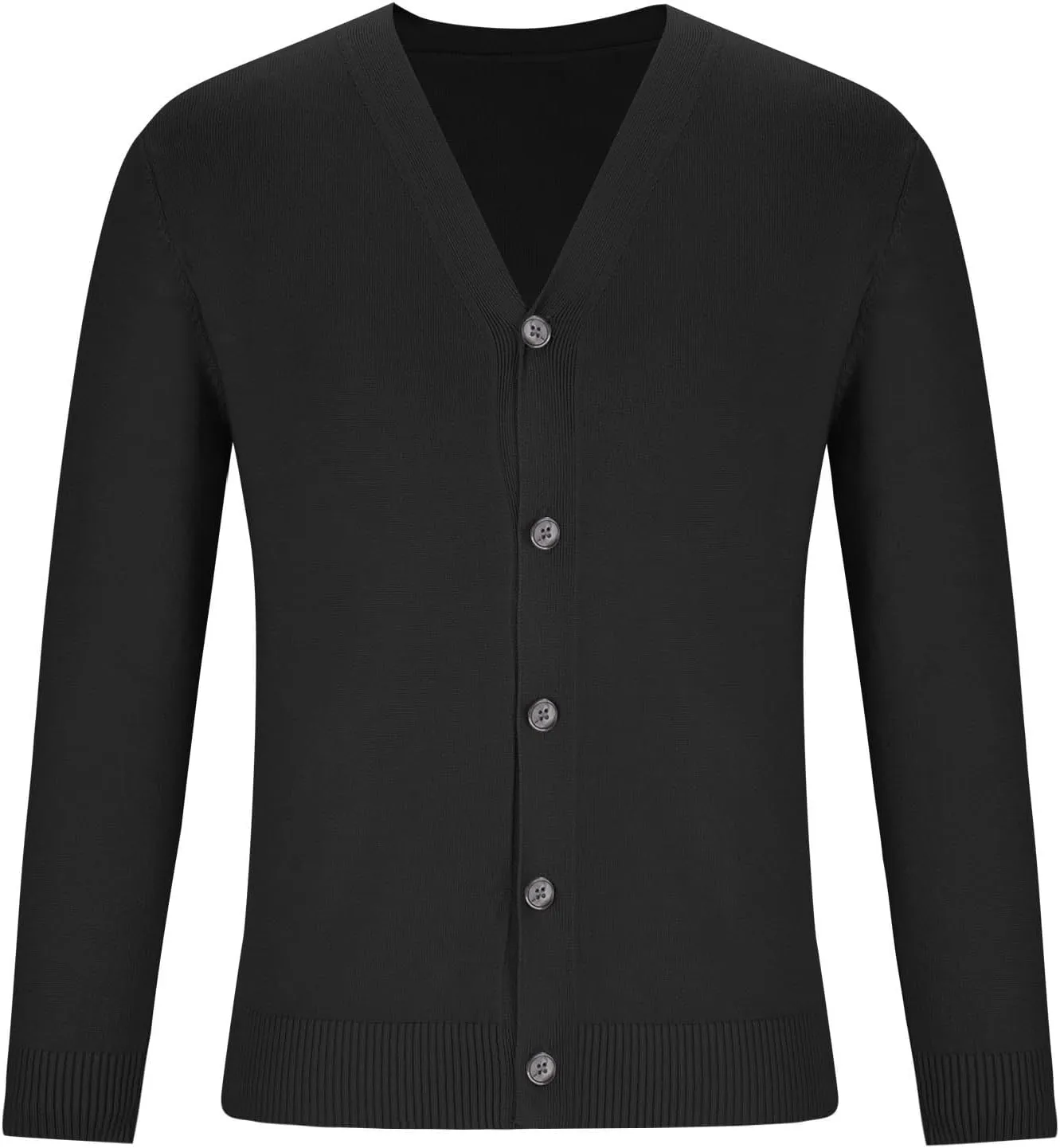 Classic V Neck Cardigans Sweaters for Men Casual Lightweight Button Down Knitted Sweater Tops Stretch Cardigan Jacket