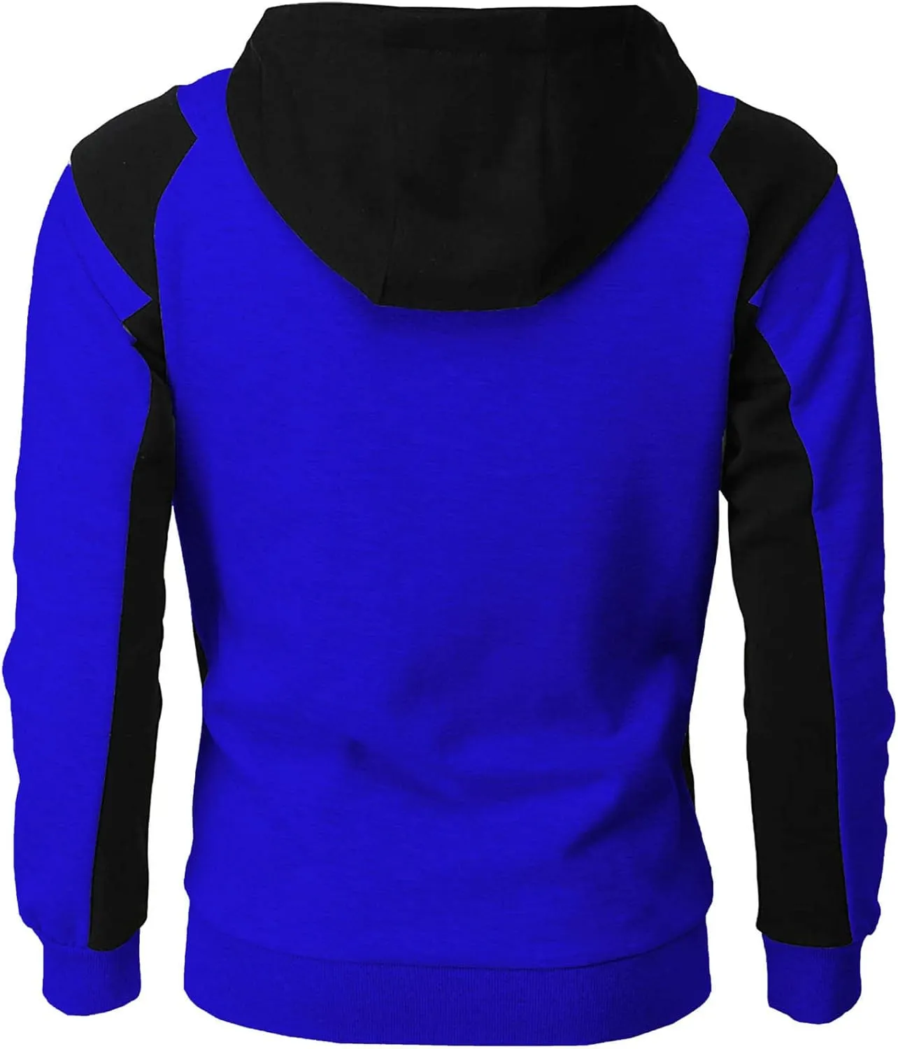 Ctreela Mens Fashion Color Block Hoodies Zip Up Jacket Workout Hooded Sweatshirts Slim-Fit Fall Lightweight Hoodie Coats