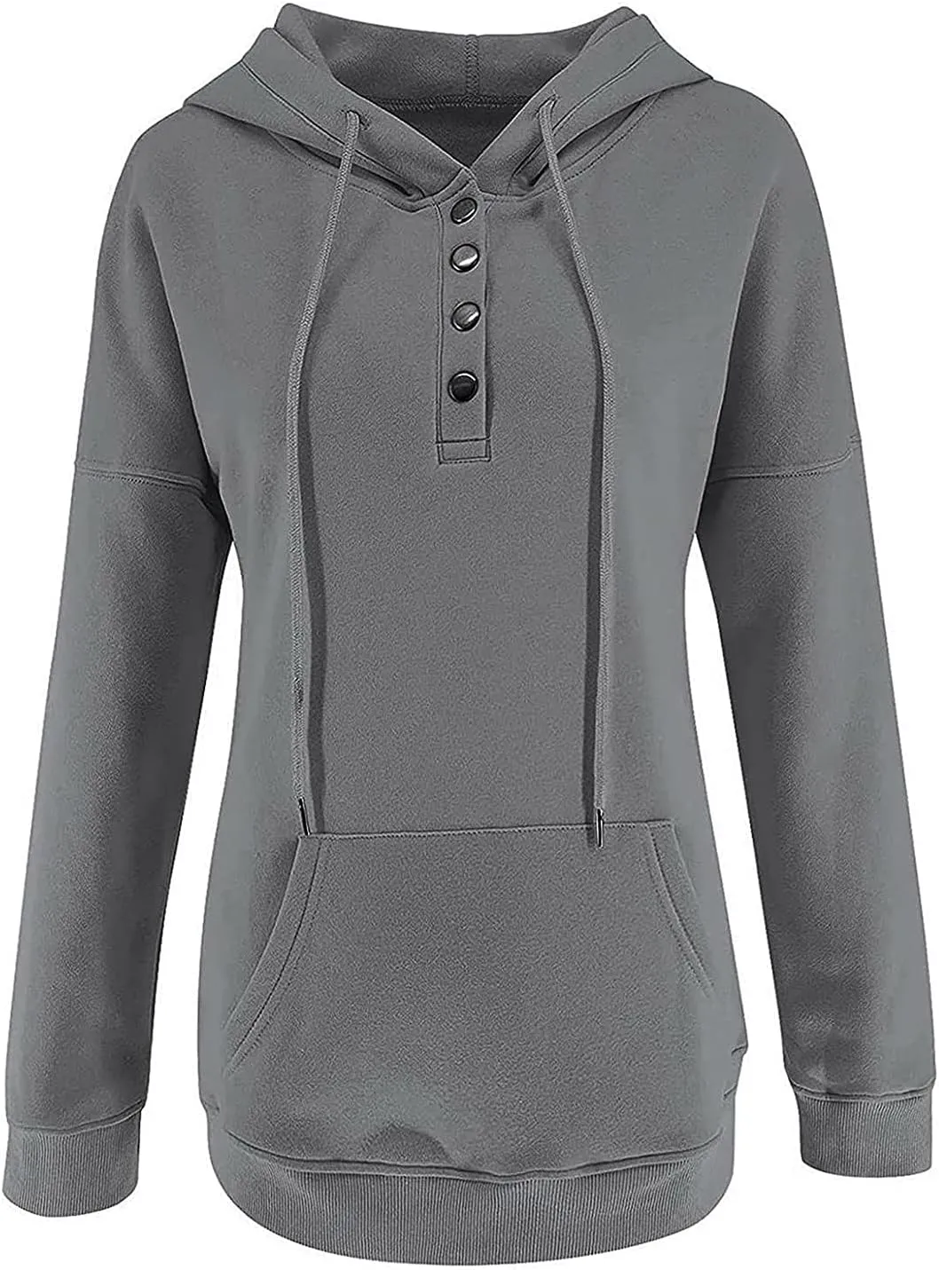 Dressy Casual Hoodies For Women Long Sleeve Pullover Tops Drawstring Hooded Sweatshirts Fall Fashion Outfits 2024