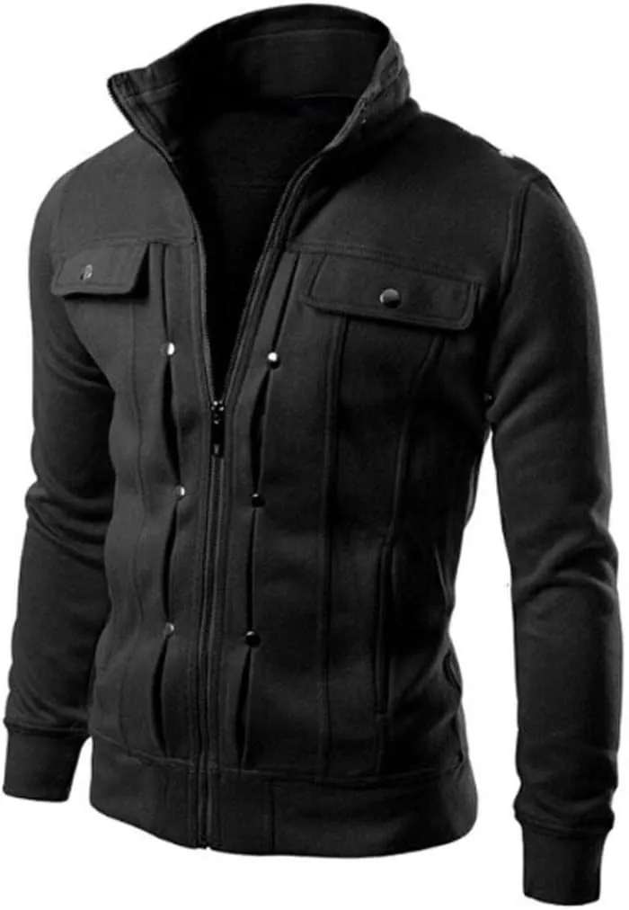 DuDubaby Mens Slim Lapel Cardigan Coat Jacket
