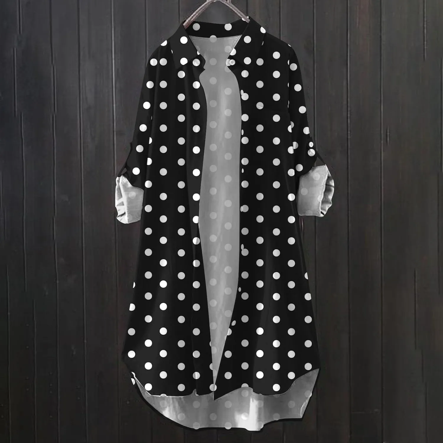 Fall Cardigans for Women 2024,Open Front Roll Up Sleeve Tops Button Down Plaid Shirts Oversized Cardigan