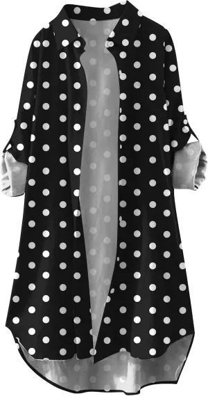 Fall Cardigans for Women 2024,Open Front Roll Up Sleeve Tops Button Down Plaid Shirts Oversized Cardigan
