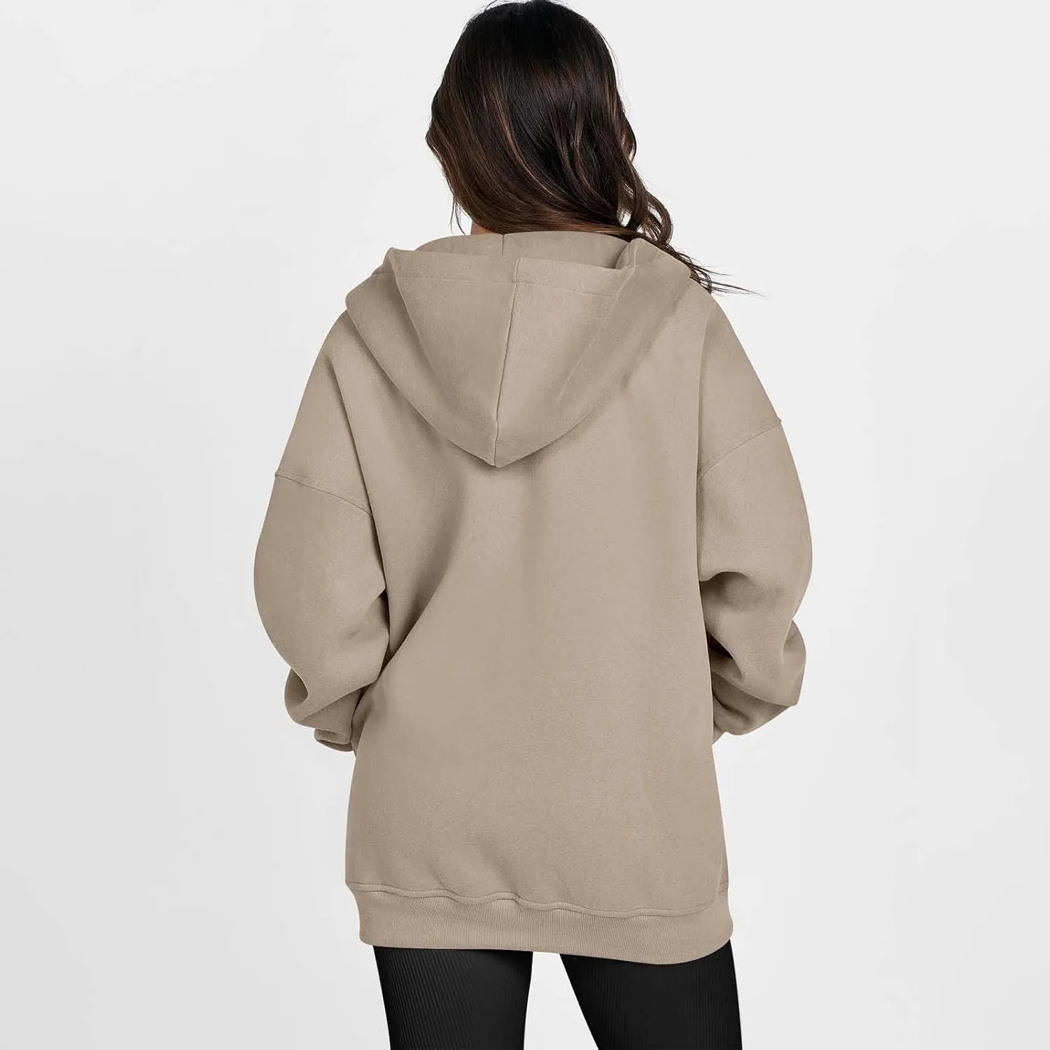 Fall Sweatshirts for Women Full Zip Up Hoodies Oversized Sweatshirt Y2K Clothing Casual Classic Jacket with Pockets