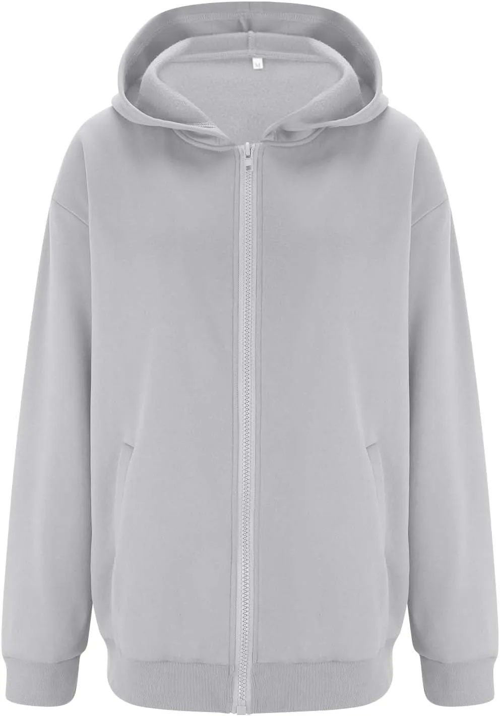 Fall Sweatshirts for Women Full Zip Up Hoodies Oversized Sweatshirt Y2K Clothing Casual Classic Jacket with Pockets