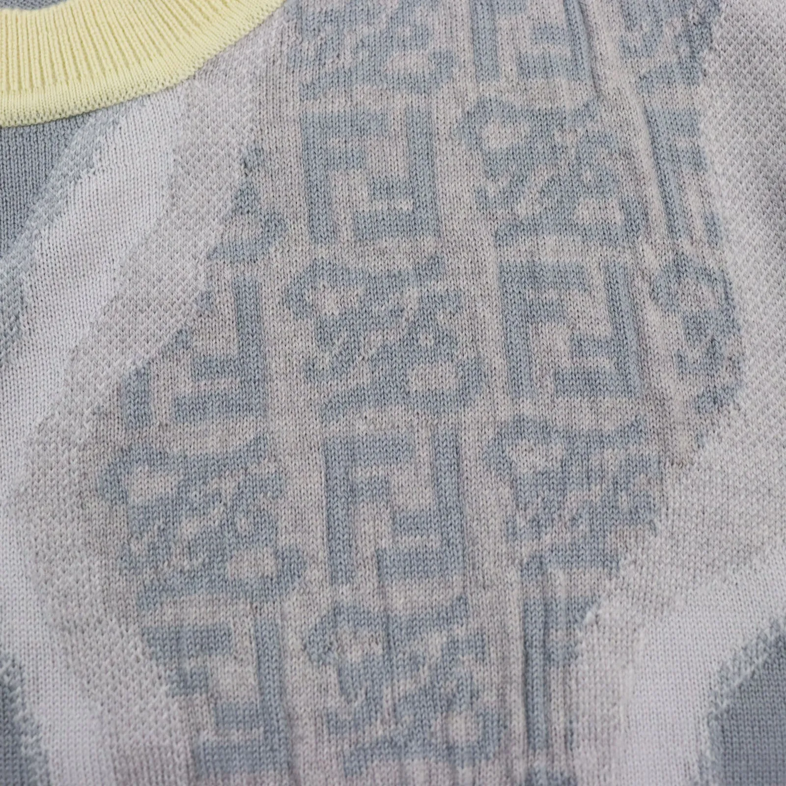 Fendi FF Logo Print Knit Sweater Multicolor