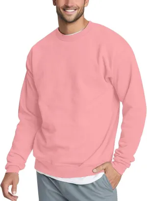 Fleece Crewneck Sweatshirt for Men Long Sleeve Fall Pullover