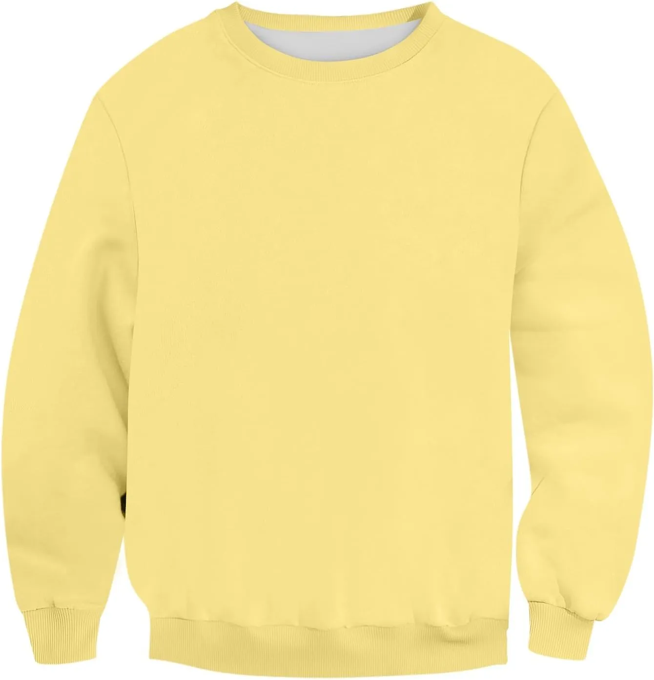 Fleece Crewneck Sweatshirt for Men Long Sleeve Fall Pullover
