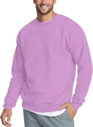 Fleece Crewneck Sweatshirt for Men Long Sleeve Fall Pullover