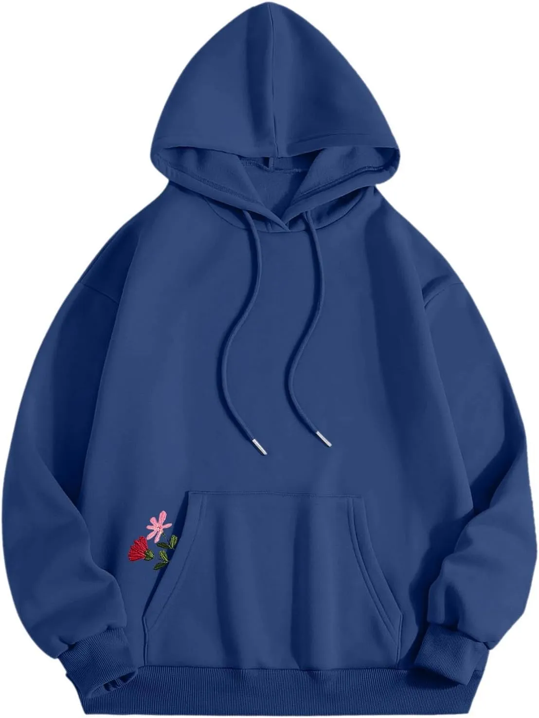 Floral Graphic Hoodies for Women Novelty Floral Flower Print Sweatshirts for Teen Girls Y2k Sweatshirt With Pockets