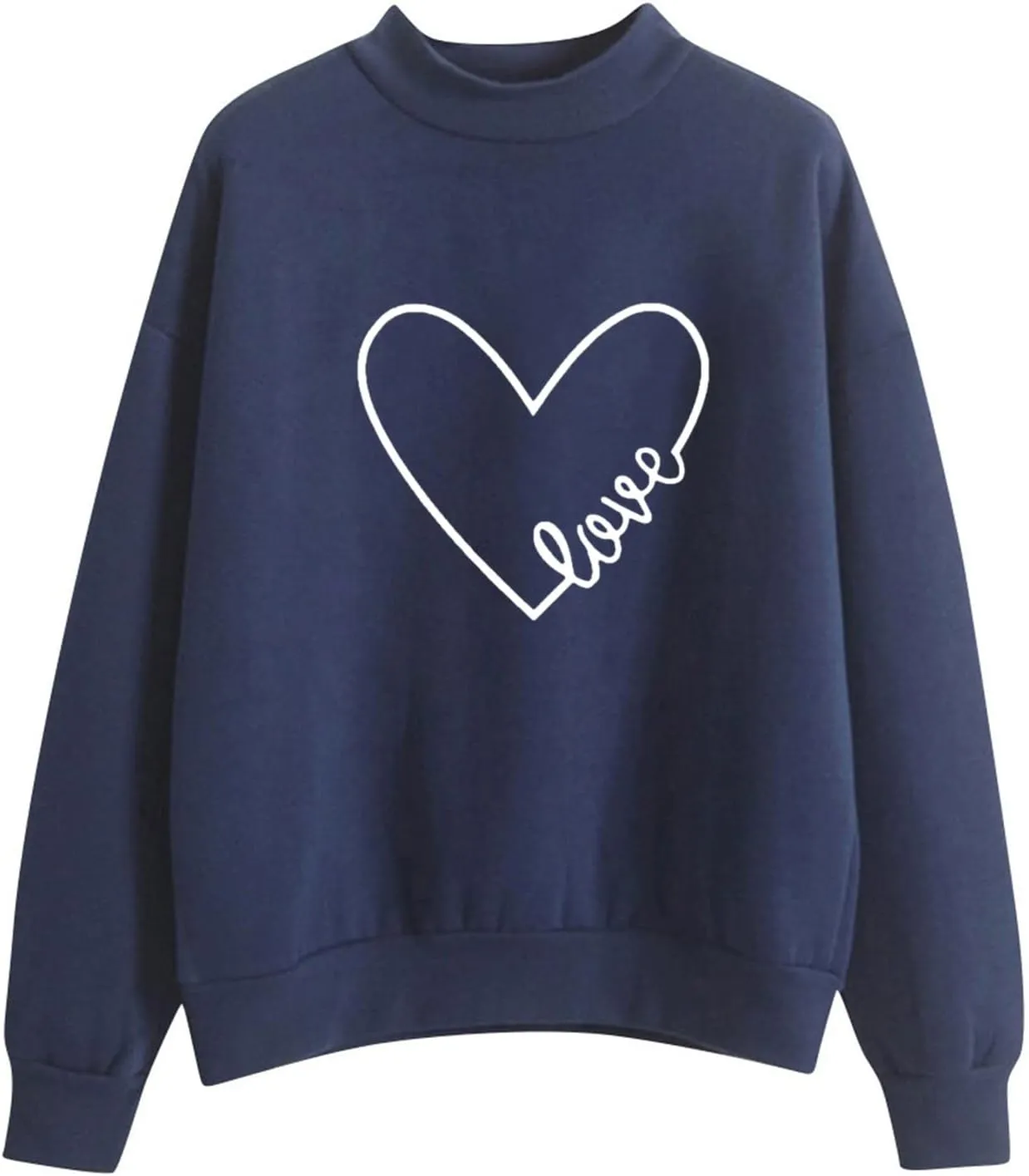 GIERIDUC Oversized Sweatshirt for Women Cute Graphic Crewneck Long Sleeve Casual Fleece Pullover Sweatshirts Loose Tops