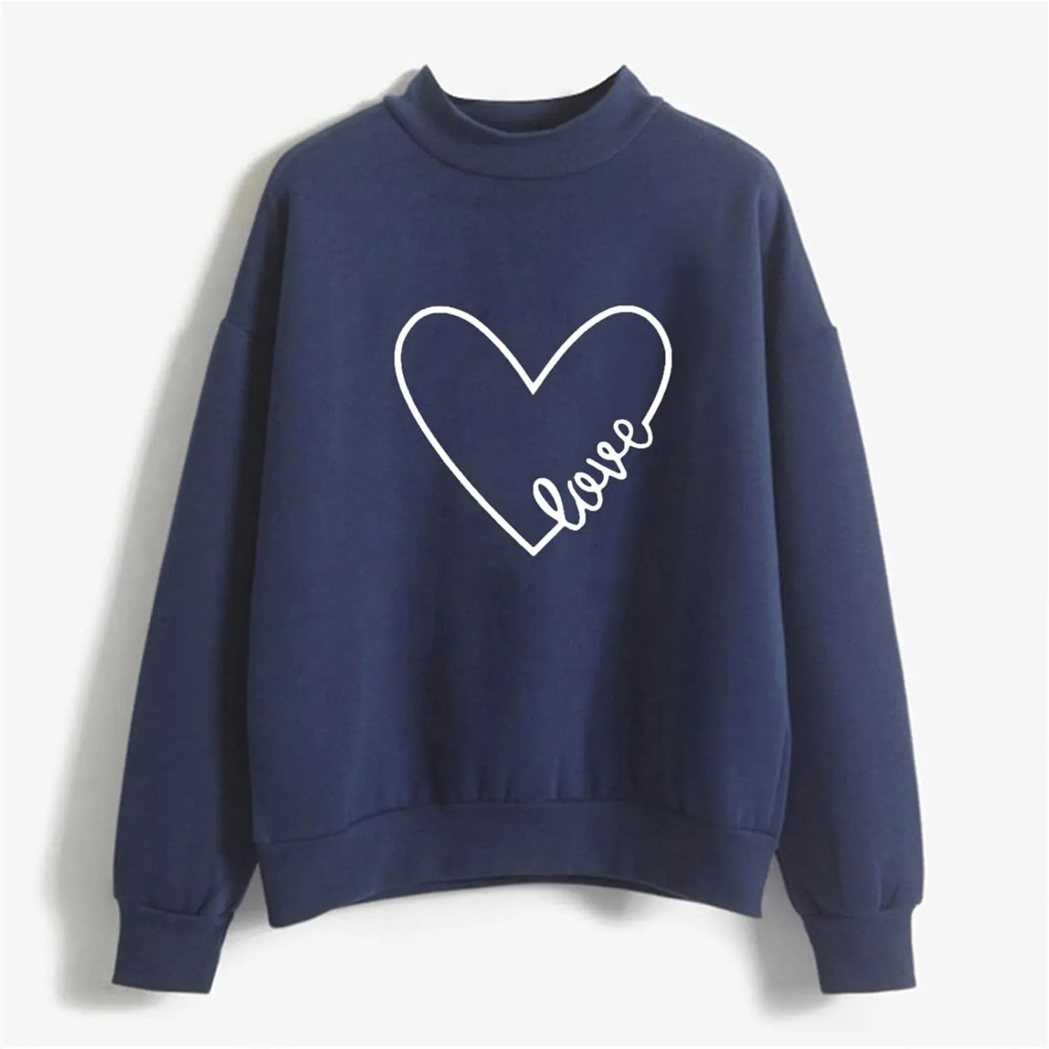 GIERIDUC Oversized Sweatshirt for Women Cute Graphic Crewneck Long Sleeve Casual Fleece Pullover Sweatshirts Loose Tops