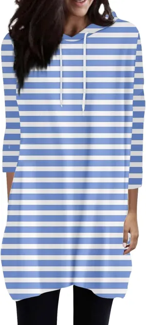 GIERIDUC Womens Casual Sweatshirts Long Sleeve Shirts Oversized With Pocket Tunic Tops Cute Pullover Fall Long Hoodie Tops