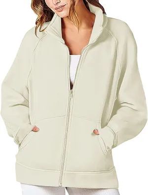 Half Zip Sweatshirts Fleece Jackets Cropped Hoodies Womens Quarter Zip Up Pullover Fall Outfits