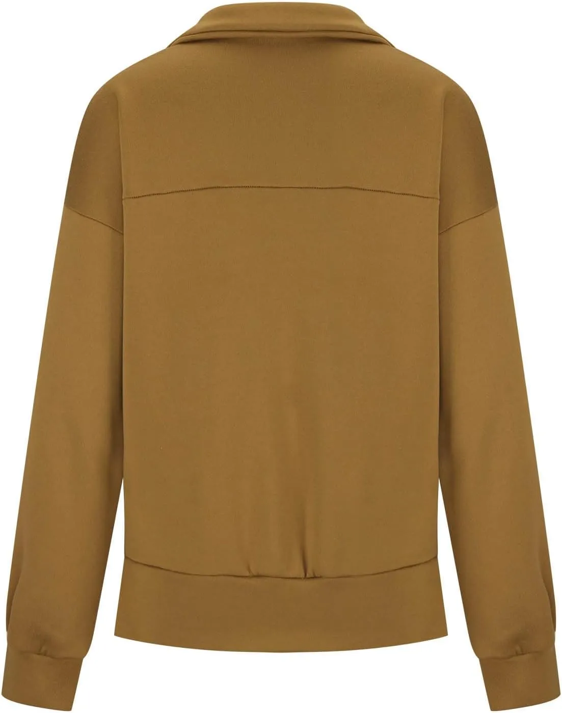 Half Zip Sweatshirts Women Loose Fit Oversized Long Sleeve Cropped Hoodie Crop Pullover Tops Fall Outfits y2k Clothes
