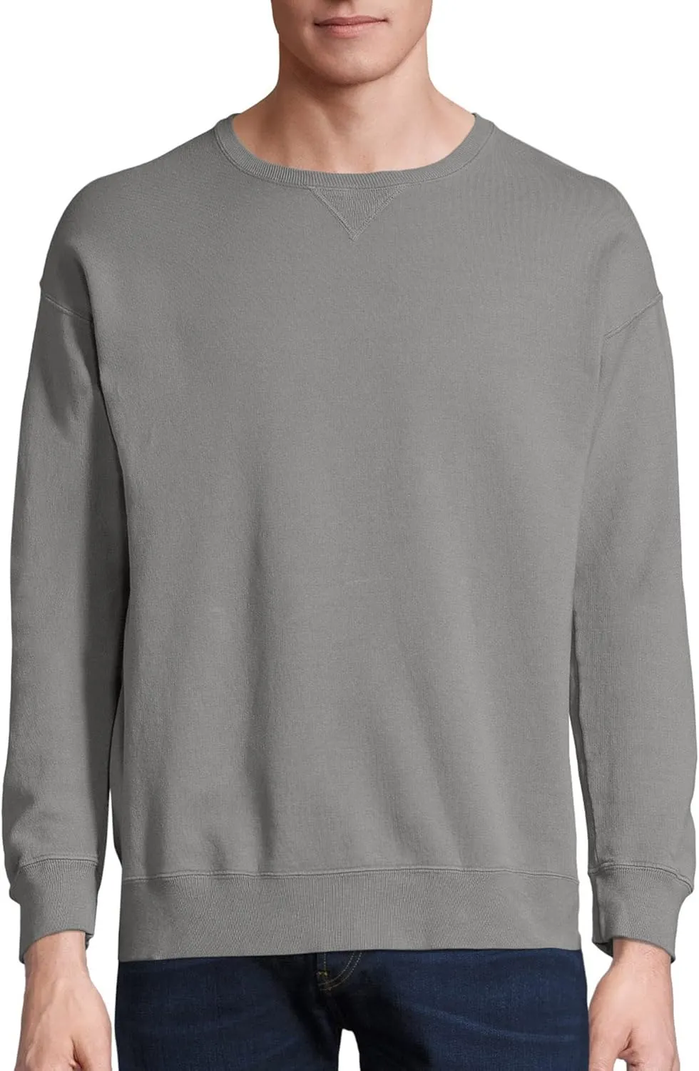 Hanes Originals Fleece, Garment Dyed Pullover, Crewneck Sweatshirts for Men
