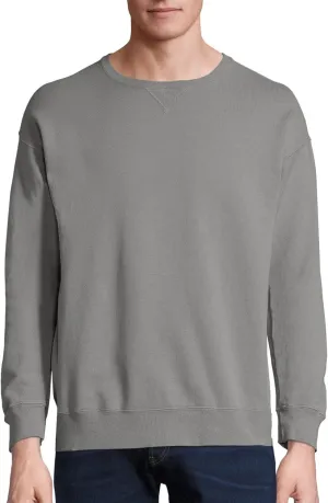 Hanes Originals Fleece, Garment Dyed Pullover, Crewneck Sweatshirts for Men