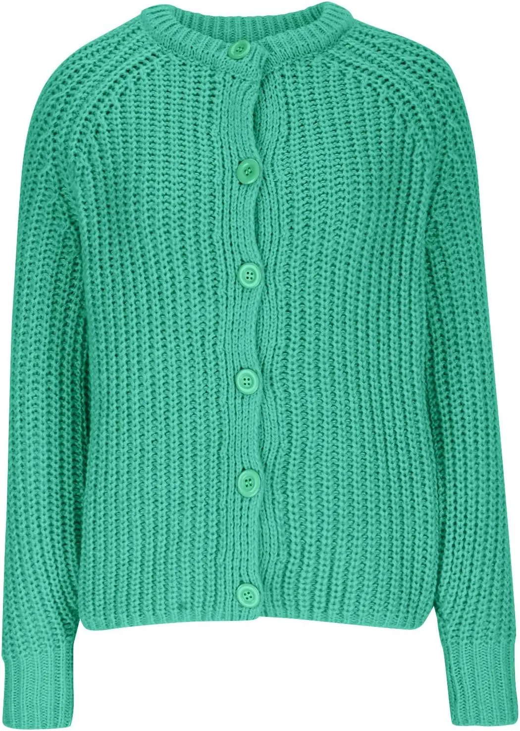 HGps8w Women's Chunky Knit Sweater Cardigans - Elegant Lantern Long Sleeve Loose Button Down Outerwear Coats
