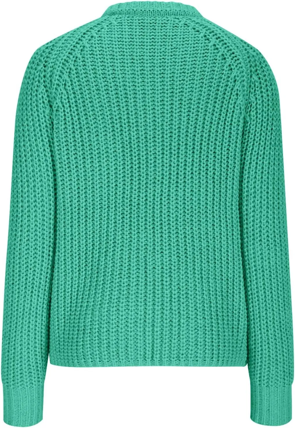 HGps8w Women's Chunky Knit Sweater Cardigans - Elegant Lantern Long Sleeve Loose Button Down Outerwear Coats