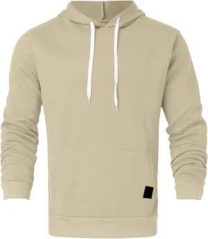 Hoodies for Men Winter Lightweight Sweatshirts Casual Pullover Long Sleeve Solid Hoodie Drawstring Hooded Streetwear