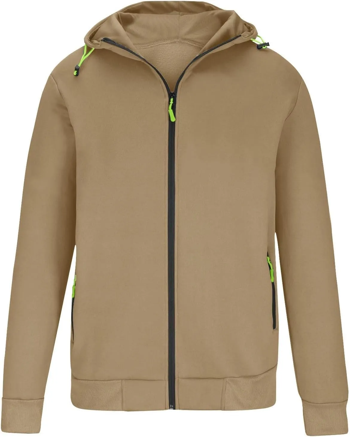 Hoodies for Men Zip up Fall Spring Casual Long Sleeve Sweatshirts Sports Training Hooded Jackets with Zip Pockets
