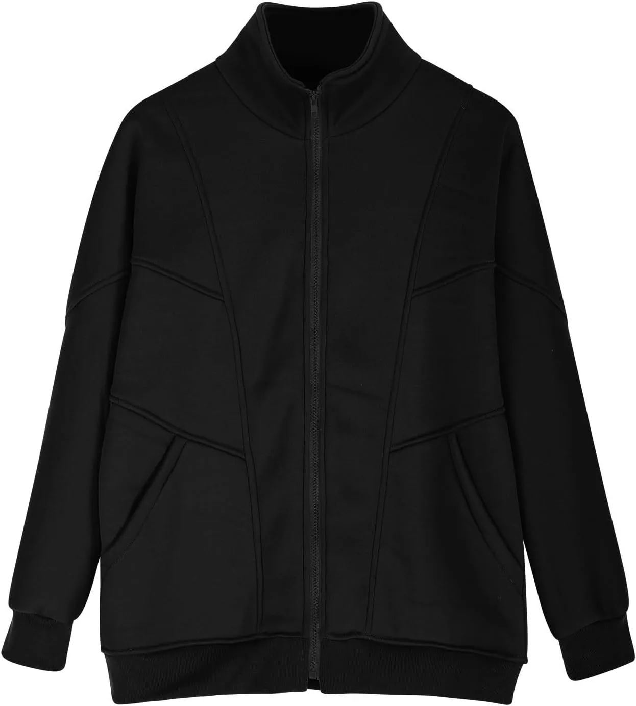 Hoodies for Womens Oversized Sweatshirt Full Zip Up Jacket Casual Loose Fall Fashion Clothes Workout Outfits