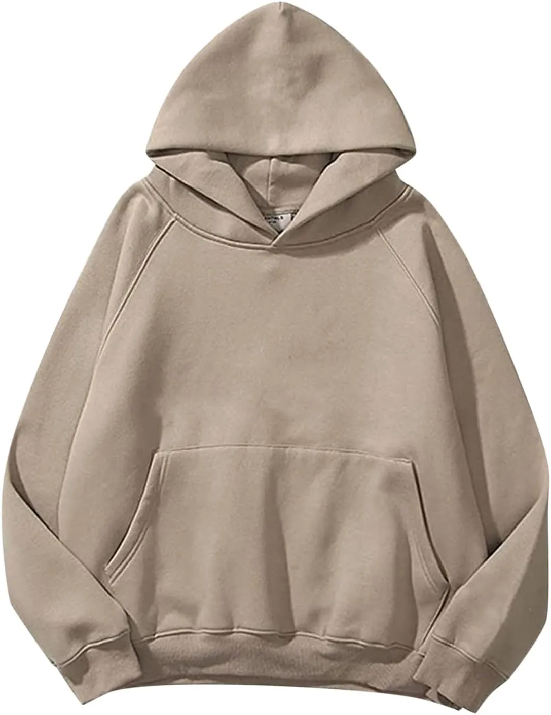 iLH Womens Classic Hoodies Drop Shoulder Kangaroo Pocket Pullover Hooded Sweatshirts For Women Fall Outdoor Leisure Hoodies