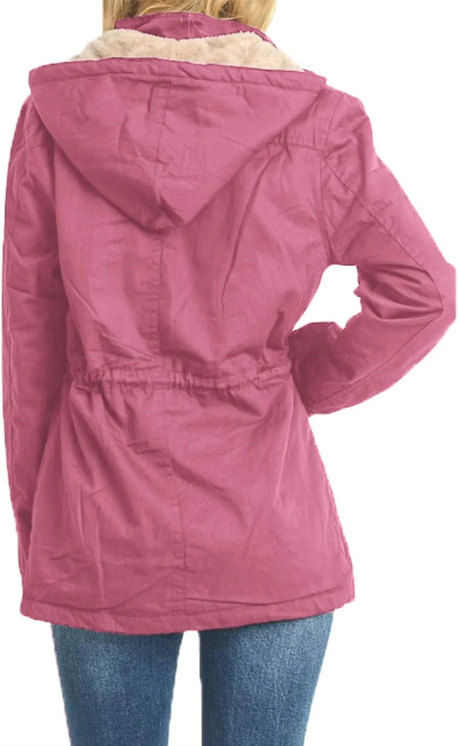 J. LOVNY Womens Zip Up Utility Anorak Safari Jacket Parka (S-3XL)