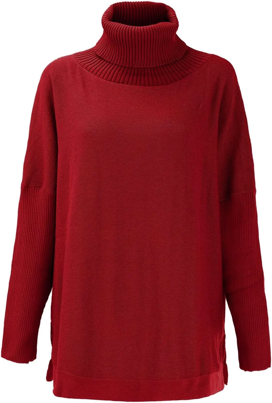 LCMTWX Sweaters for Women Batwing Sleeve Loose Oversized Sweaters Chunky Knitted Pullover Sweaters Fall Sweaters Round