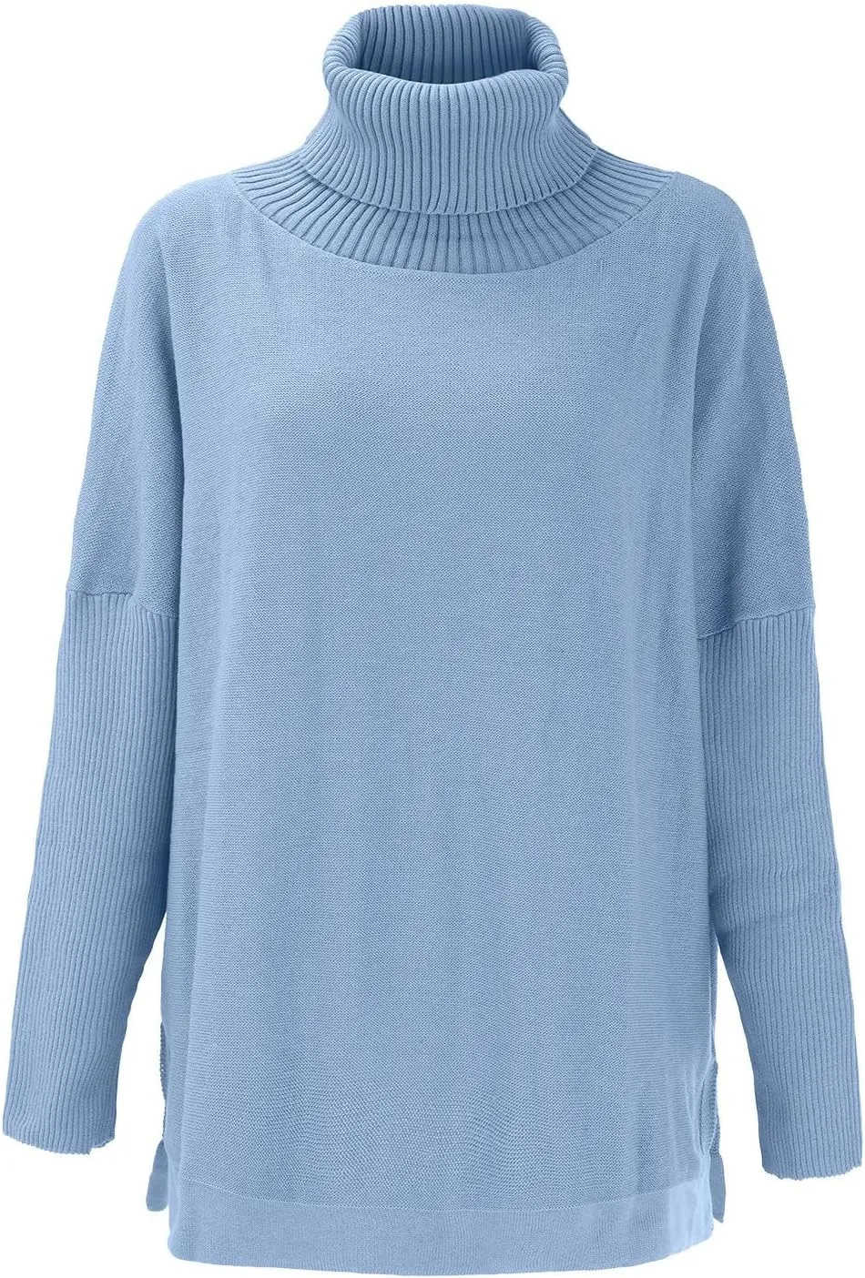 LCMTWX Sweaters for Women Batwing Sleeve Loose Oversized Sweaters Chunky Knitted Pullover Sweaters Fall Sweaters Round
