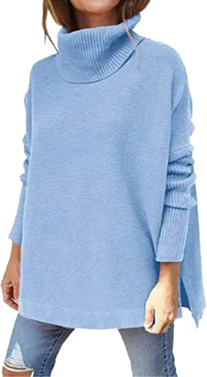 LCMTWX Sweaters for Women Batwing Sleeve Loose Oversized Sweaters Chunky Knitted Pullover Sweaters Fall Sweaters Round