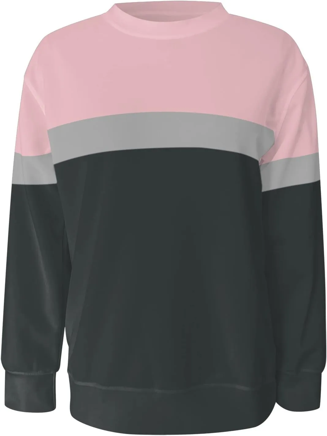 LCMTWX Womens Oversized Sweatshirts Long Sleeve Top Cute Pullover Loose Version Pullover Loose Soft Long Sleeve Pullover