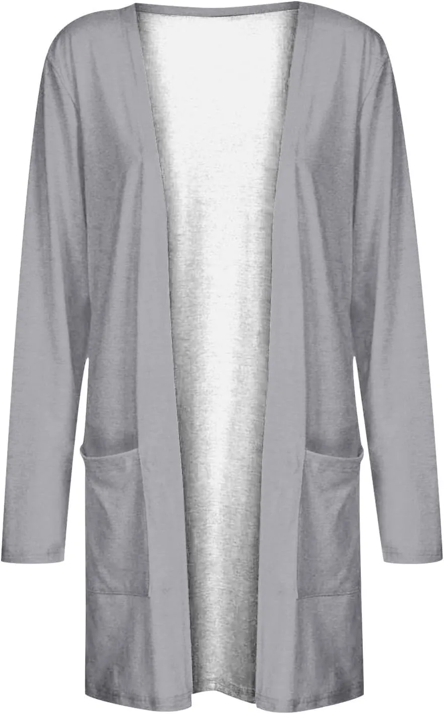 Lightweight Cardigan for Women with Pockets Casual Trendy Plus Size Sweaters for Women Fall Fashion Long Cardigans for Women