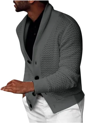Lightweight Sweaters for Men Eyelet Sweater Casual Knit Sweaters Big and Tall Cardigan Slim Fit Button Down Sweaters